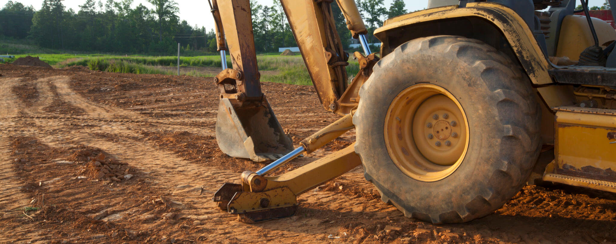 Excavators and contractors on a job site