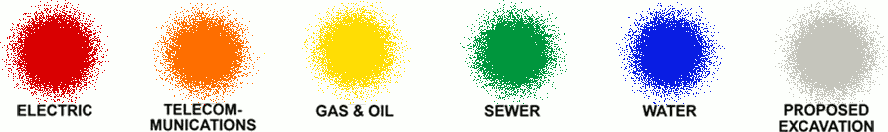 Utility marking color guide