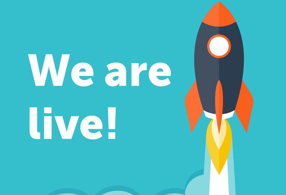 Illustration of a rocket launching