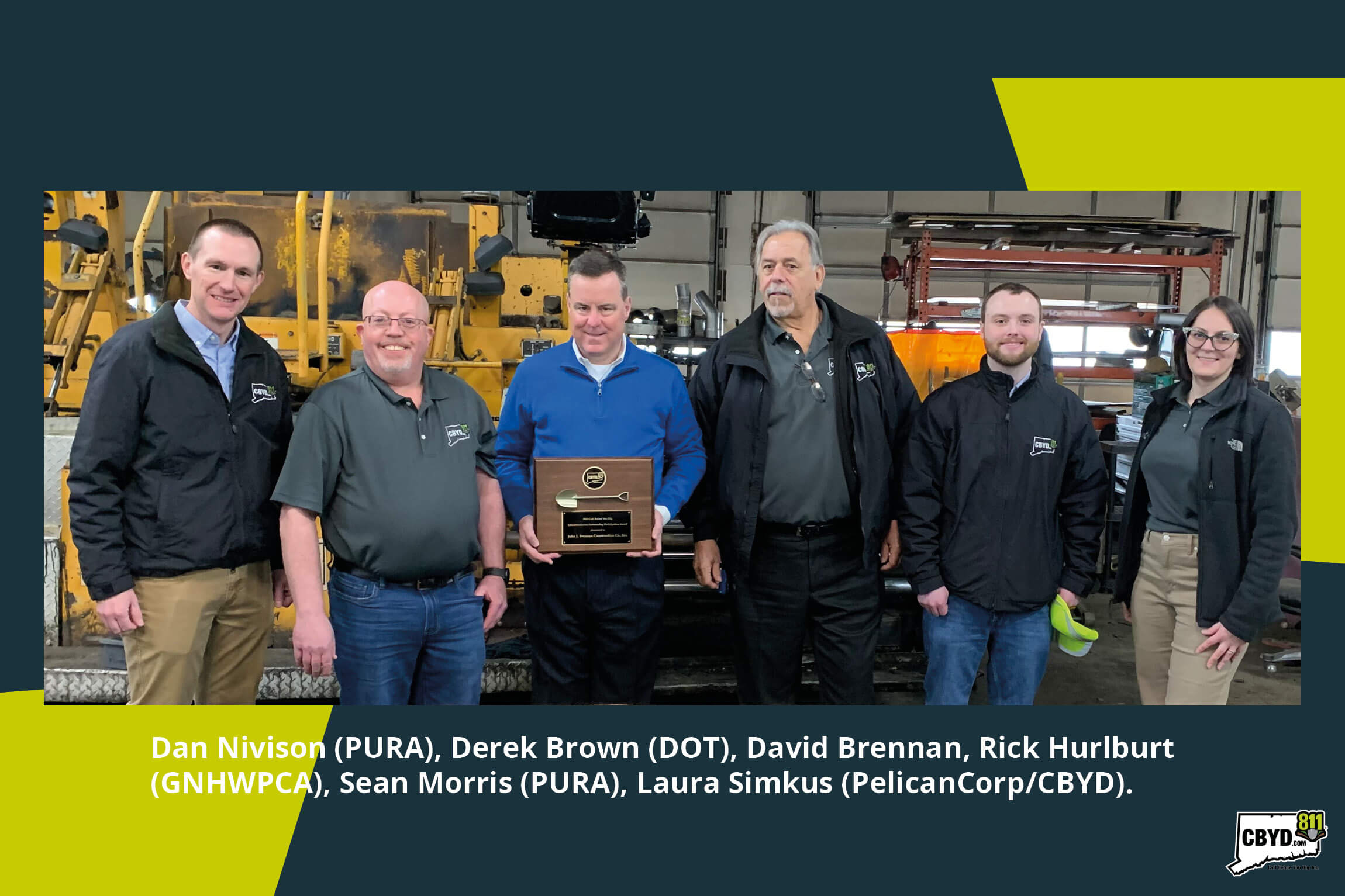 CBYD Board presenting Outstanding Participation in EducationAccess Award to John J Brennan Co.