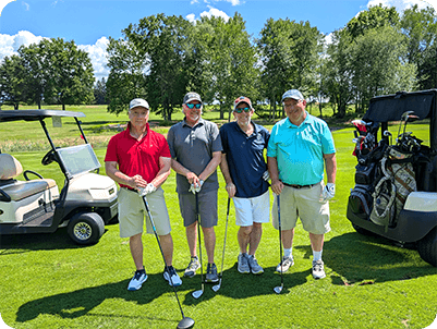 Golf tournament participants