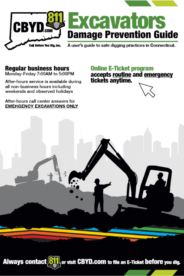 Excavator damage prevention guide cover
