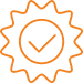 Certificate icon with check mark
