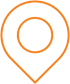Orange location pin icon