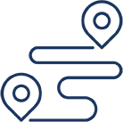 Blue icon - map points